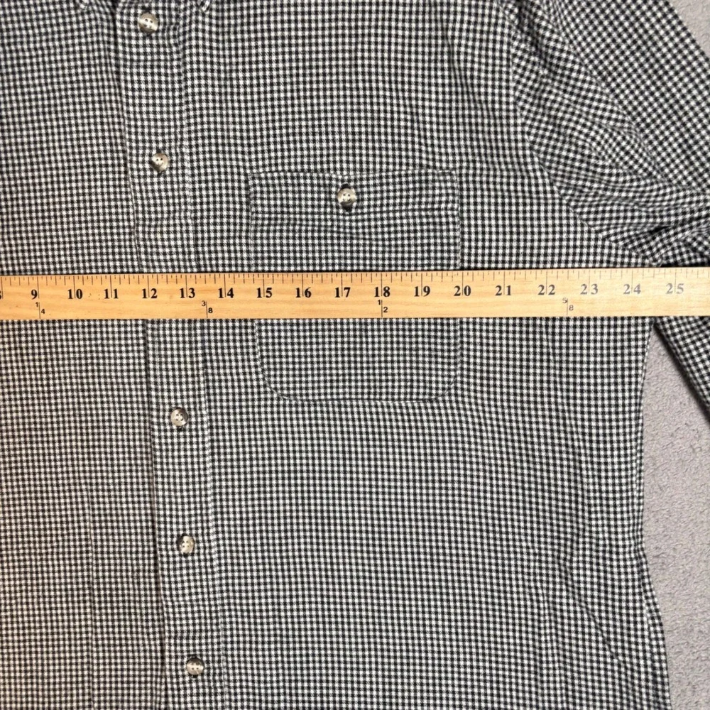 Lord and Taylor Flannel Shirt Mens XL Gingham Check‎ Button Down 100% Cotton - Picture 8 of 10